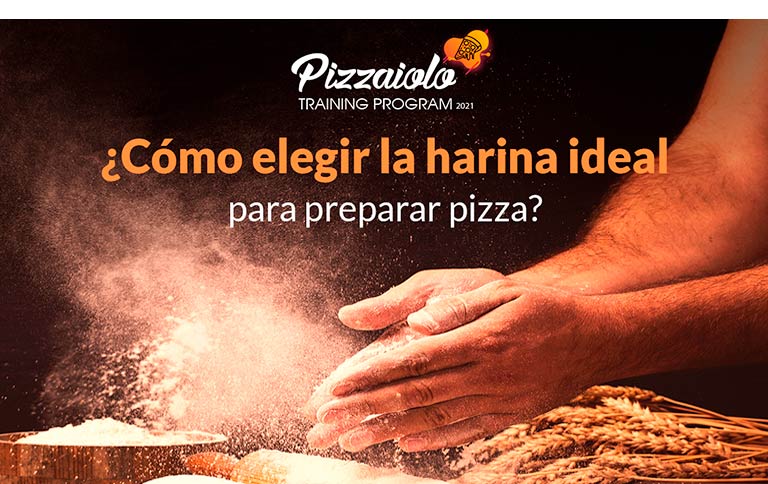 chef usando harina para pizza